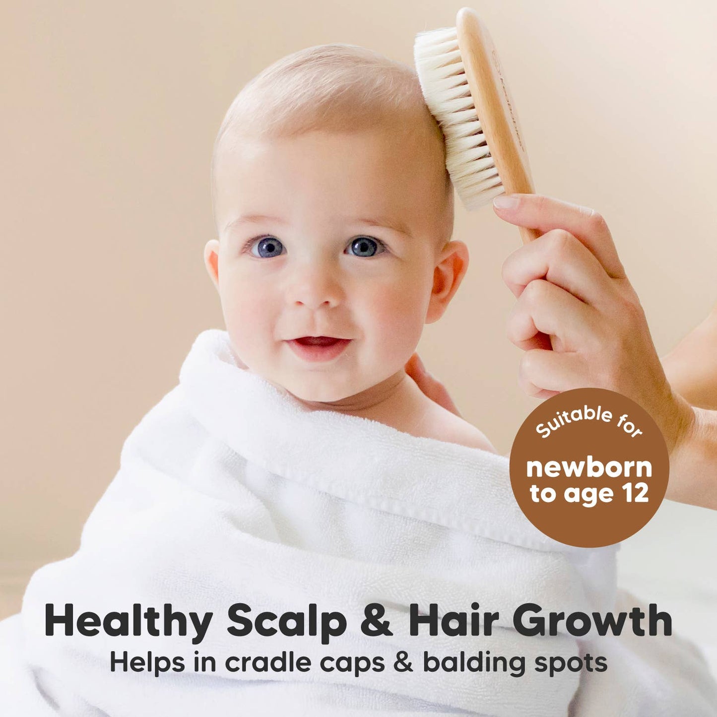 Hair Brush and Comb Set for Infant, Newborn