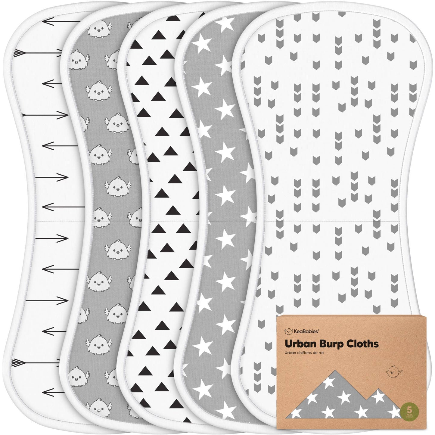 Burp Cloths - Urban