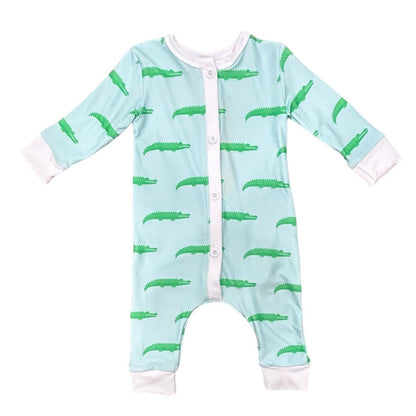 Alligator on Blue - Buttflap