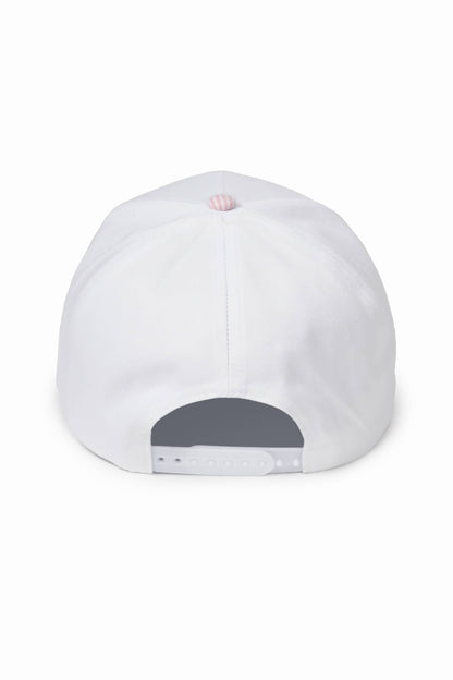 Go Ask Your Dad Pink Stripe Brim Hat