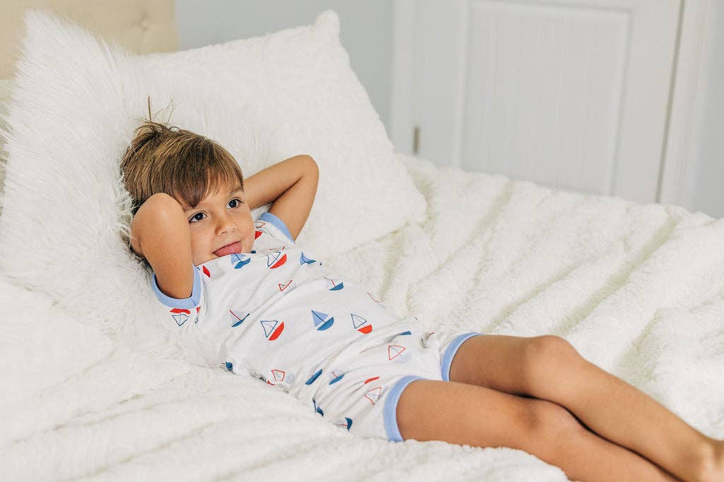 Sailboats Short Lounge Set