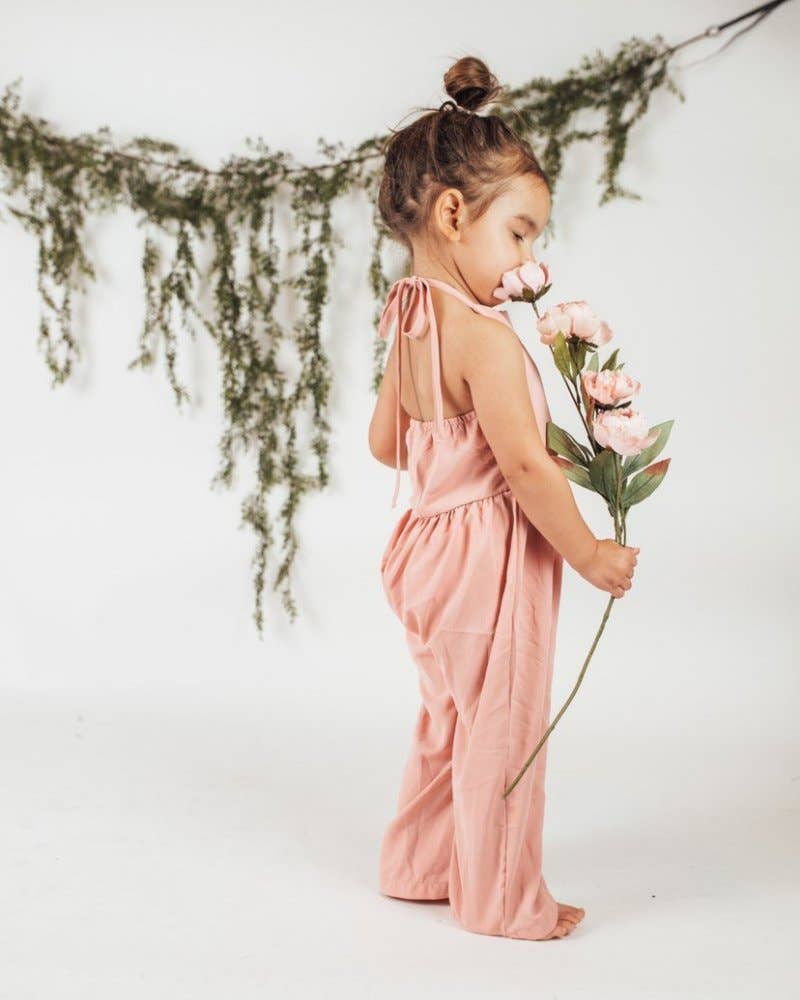 Halter Dusty Pink Jumpsuit
