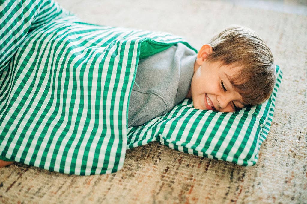 Nap Mat - Green Gingham