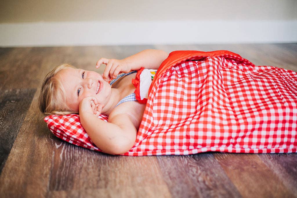Nap Mat - Red Gingham