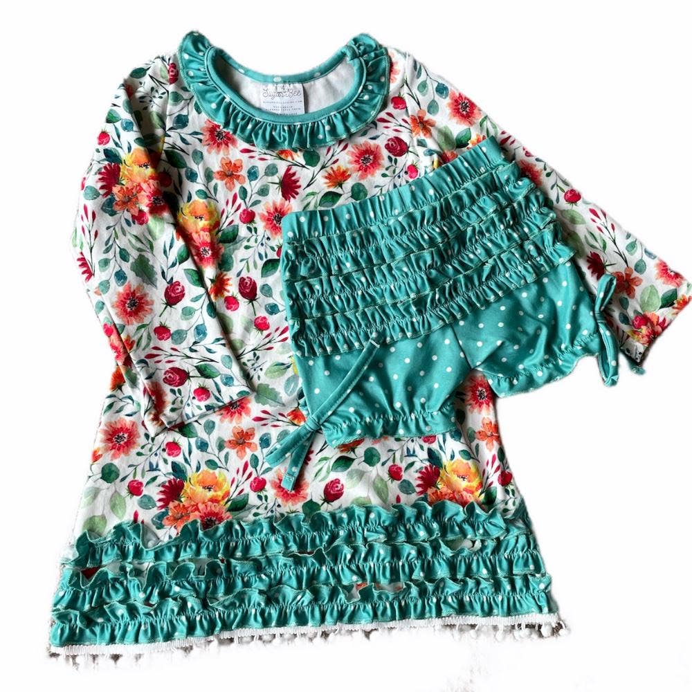 Autumn Fields - Ruffle Gown with Bloomers
