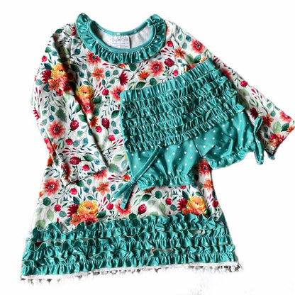 Autumn Fields - Ruffle Gown with Bloomers