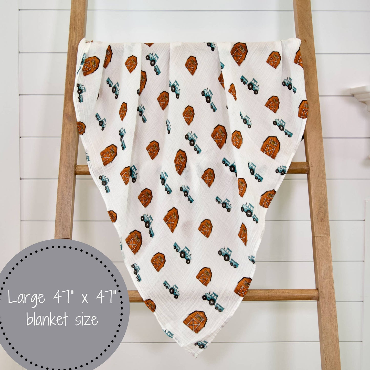 "How We Roll" Muslin Blanket