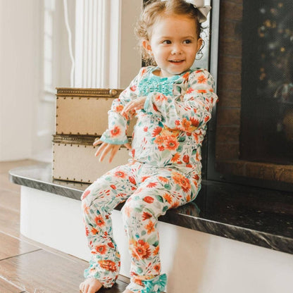 Autumn Fields - Ruffle Buttflap Pjs