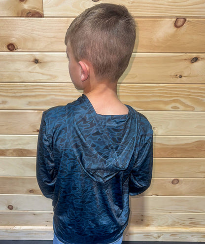 Navy Camo Performance Wear Hoodie 